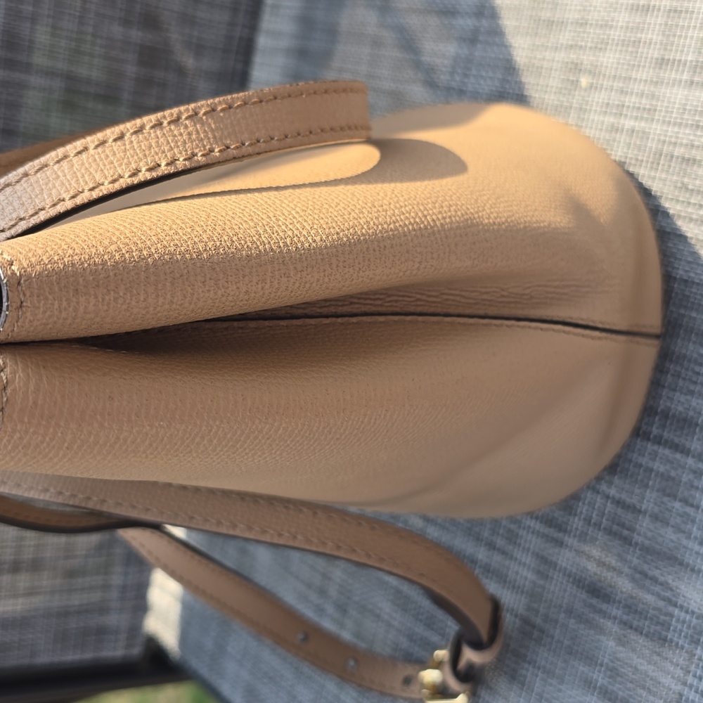 Burberry Haymarket Check Colours Small Lorne Bucket Bag Leather - Picture 11 of 15